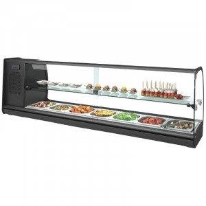 Vitrine à Sushi et Tapas - SLIM Tapas - GN 1/6 - SAYL
