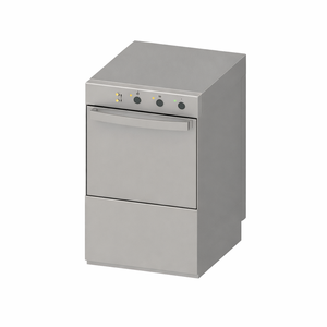 Profesionálna umývačka riadu s dávkovačom oplachovacieho prostriedku a čistiaceho prostriedku - 40 x 40 cm - Dynasteel