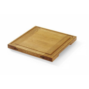 Prezentačná doska z dubu - 270 x 270 mm - HENDI