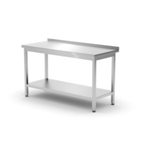 Profi Line Wall Table with Shelf - L 1400 x D 600 mm - HENDI