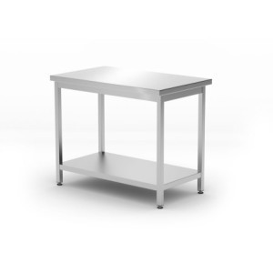 Centrálny pracovný stôl Kitchen Line s policou - P 600 x L 1000 mm - HENDI