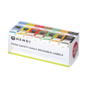 Štítková krabička na sledovanie 7 dní - 25 x 25 mm - Rolky po 1000 - HENDI