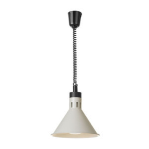 Adjustable Conical Heat Lamp - White - HENDI