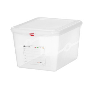 Bac GN 1/2 Transparent en PP - 12,5 L - HENDI