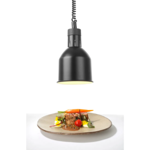 Nastaviteľná čierna valcová vyhrievacia lampa - HENDI