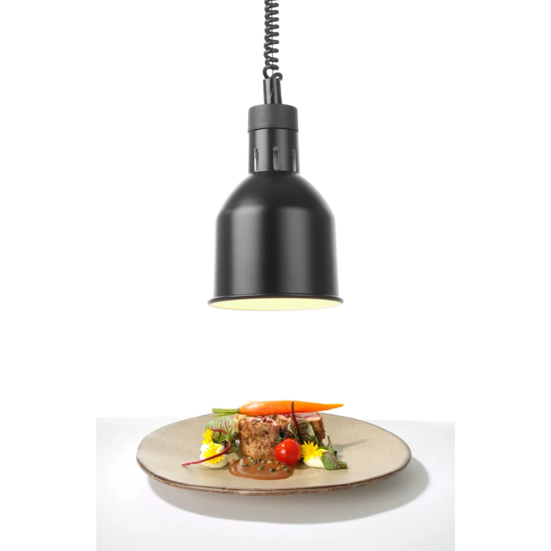 Nastaviteľná čierna valcová vyhrievacia lampa - HENDI