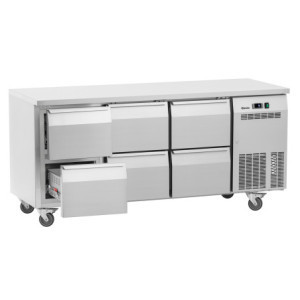 Positive Refrigerated Table - 6 Drawers GN 1/1 - Depth 700 - Bartscher