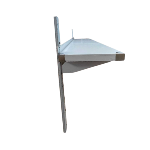 Nástenná polica z nehrdzavejúcej ocele - D 1500 x H 300 mm - Dynasteel