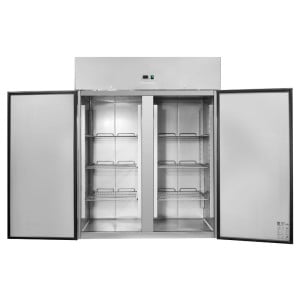 Pozitívna chladnička 1400 L Inox GN 2/1 – 2 dvere