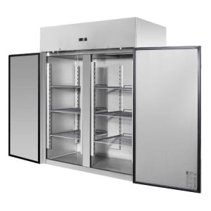 Pozitívna chladnička 1400 L Inox GN 2/1 – 2 dvere