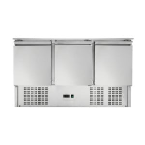 Compact 3-Door Saladette - With Sliding Lid Refurbished