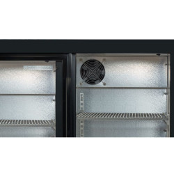Arrière-Bar Réfrigéré 320 L 3 Portes Vitrées Coulissantes