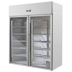 Armoire Réfrigérée Positive 2 Portes Vitrées GN2/1 - 1400 L