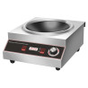 Wok na indukciu Pro 3500 W Inox — Konkávna zóna Ø227