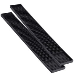 Tapis de Bar PVC 59 cm Noir — Égouttoir Comptoir CHR