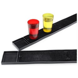 Tapis de Bar PVC 59 cm Noir — Égouttoir Comptoir CHR