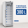 Mraznička Skriňa 400 L Presklená Ventilované Chladenie -18/-22°C