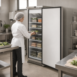 Mraznička 590 L Inox Ventilované Chladenie -22 °C