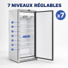 Mraznička 590 L Inox Ventilované Chladenie -22 °C