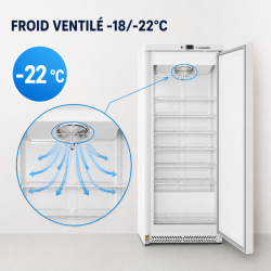 Mraznička 590 L Ventilované chladenie -18/-22°C