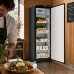 Armoire Réfrigérée Positive 400 L Noire 0/+8°C