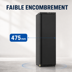 Armoire Réfrigérée Positive 400 L Noire 0/+8°C