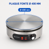 Crêpière Électrique Pro Ø 400 mm 3000 W — Liatinová doska