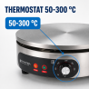 Electric Crepe Maker Pro Ø 400 mm 3000 W — Cast Iron Plate