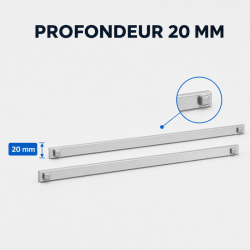 Pár koľajníc 460 mm pre chladiaci stôl