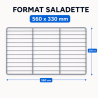 Grille pour Saladette 560 x 330 mm — Clayette Plastifiée