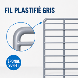 Grille pour Saladette 560 x 330 mm — Clayette Plastifiée