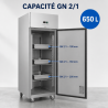 Stainless Steel Negative Refrigerated Cabinet GN2/1 - 650 L - Dynasteel