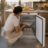 Mini chladnička s negatívnou teplotou 170 L -18°C biela