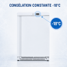 Mini chladnička s negatívnou teplotou 170 L -18°C biela