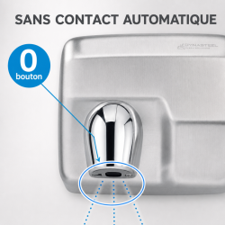 Sèche-Mains Automatique à Bec Inox 2300 W — 45 dB