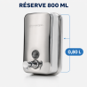 Distributeur Savon Mural Inox 800 ml AISI 304