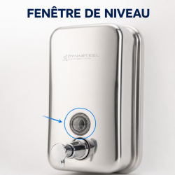Distributeur Savon Mural Inox 800 ml AISI 304