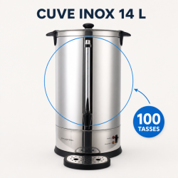 Professional Percolator 14 L 100 Cups 1650 W Stainless Steel