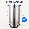 Percolátor Profesionálny 14 L 100 Šálok 1650 W Inox