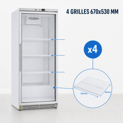 Positive Refrigerated Cabinet 590 L Glazed 0/+8°C