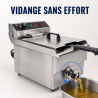 Friteza Profesionálna 13 L 3000 W s Odtokom - Inox