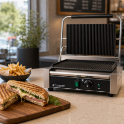 Gril Panini Pro 2200 W Ryhovaný 340x220 mm Inox