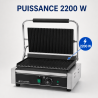 Gril Panini Pro 2200 W Ryhovaný 340x220 mm Inox