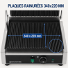 Gril Panini Pro 2200 W Ryhovaný 340x220 mm Inox