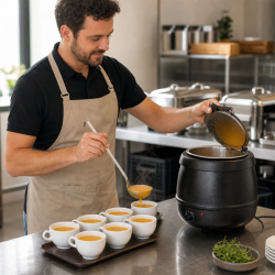 Soupière Électrique Pro 9 L 400 W — Termostat 30-80 °C