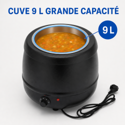 Soupière Électrique Pro 9 L 400 W — Termostat 30-80 °C