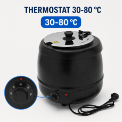 Soupière Électrique Pro 9 L 400 W — Termostat 30-80 °C