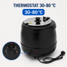 Soupière Électrique Pro 9 L 400 W — Termostat 30-80 °C