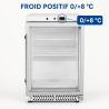 Mini chladnička so sklenenými dverami 170 L 0/+8 °C - Dynasteel