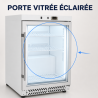 Mini chladnička so sklenenými dverami 170 L 0/+8 °C - Dynasteel